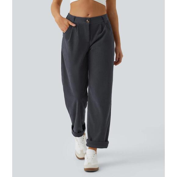 NWT Halara Mid Rise Corduroy Casual Pants Size Small - Picture 3 of 11